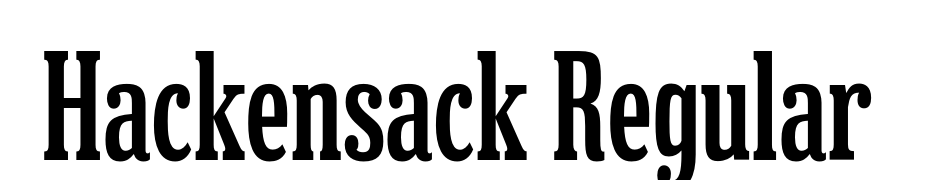 Hackensack Regular Scarica Caratteri Gratis